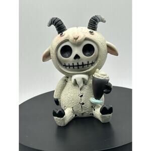 EUC Furrybones Figurine “Billy” Skeleton in Goat Costume Collectible - Goth-Cute